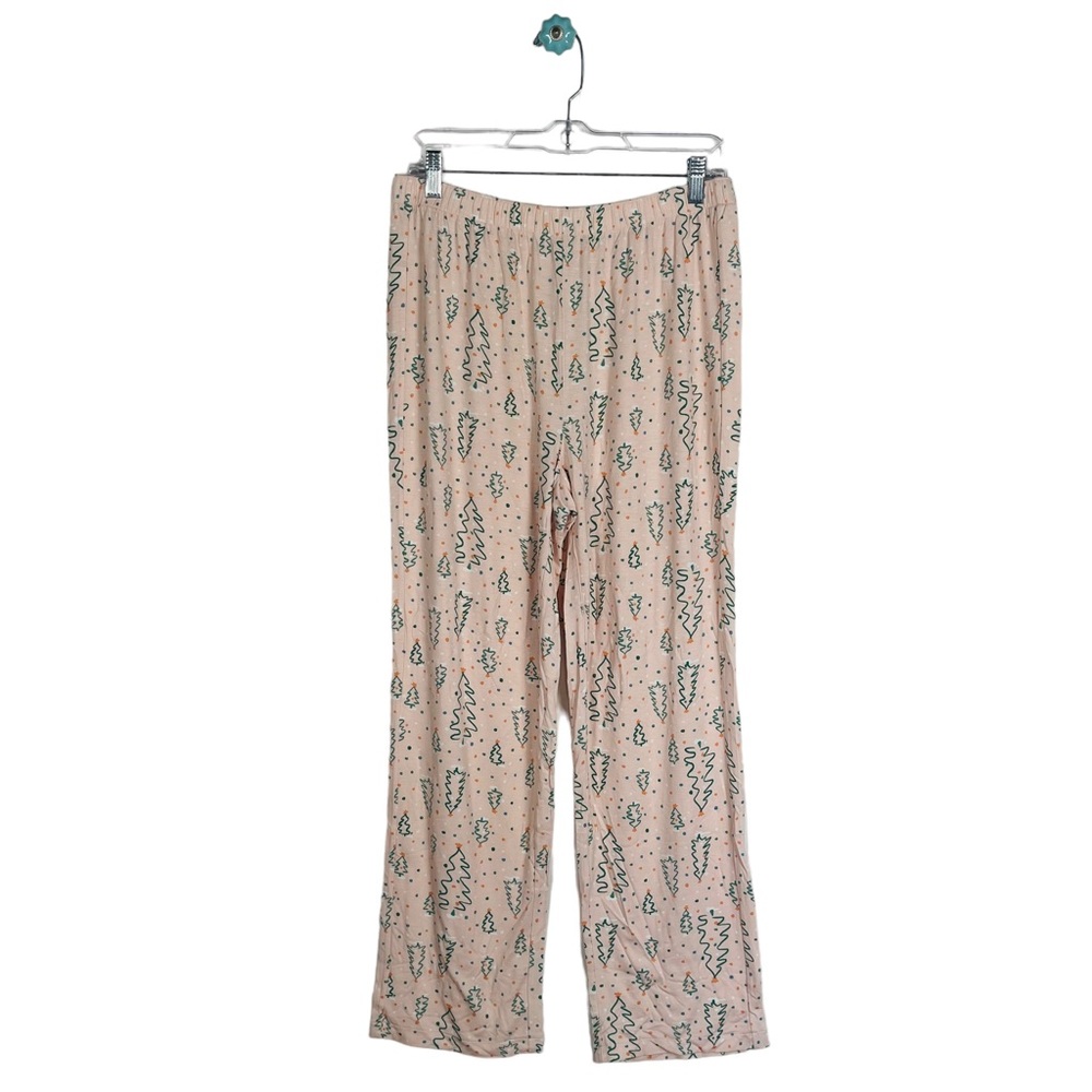 LOFT outlet sleep wear holiday Christmas tree pajama pants casual straight leg